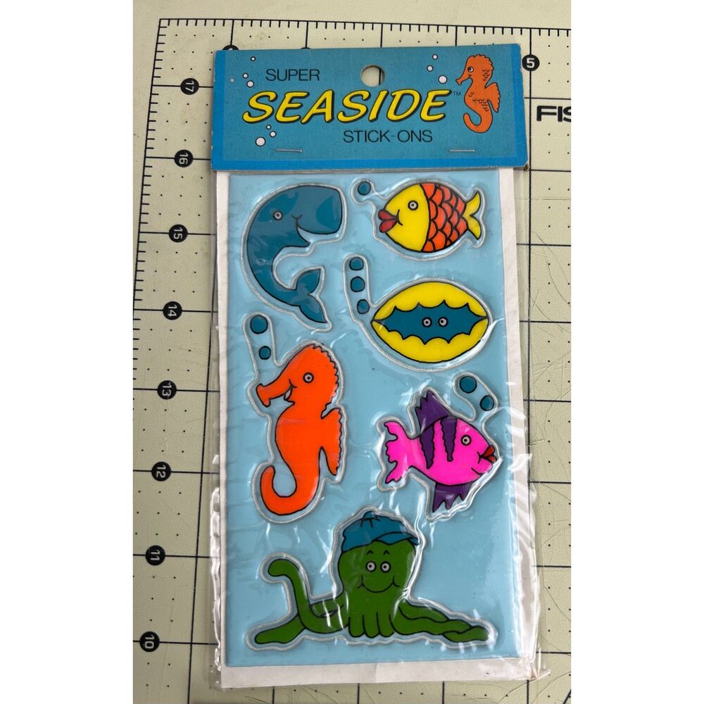 VTG Russ Seaside Puffy Super Stick Ons Sealed Pack